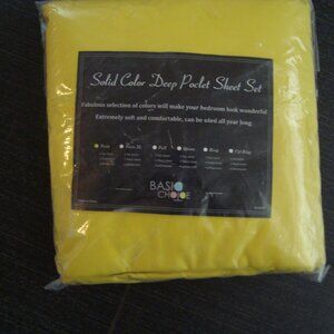 New Basic Choice Twin Deep Pocket Sheet Set Yellow